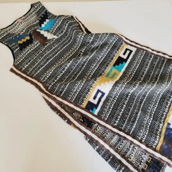 CALYPSO ST. BARTH - Tweed Embroidered Boho Tunic Size Small - Picture 13 of 13